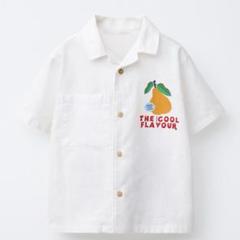 ZARA ベビー キッズ 半袖シャツ フルーツ 86cm リネン混
