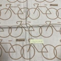 自転車デザイン綿生地 110cm x 108cm