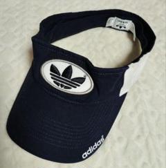 adidas（アディダス）ネイビー ホワイトサンバイザー