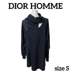 DIOR HOMME ディオールオム ベルト カットソー アシンメトリー S