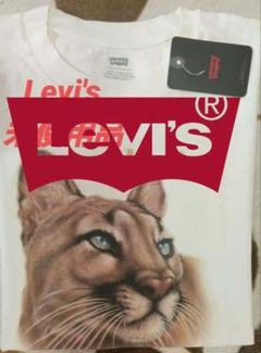 [未使用品]Levi's 白 メスライオン 半袖 Tシャツ ドロップショルダ