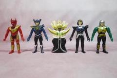 光戦隊マスクマン　ゼーバ・イガム・フーミン・バラバ・オヨブー　ソフビ 光戦隊マスクマン ゼーバ・イガム・フーミン・バラバ・オヨブー