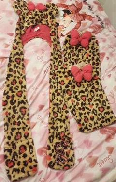 ヒョウ柄マフラーキャップ ディズニー ヒョウ柄マフラーキャップ