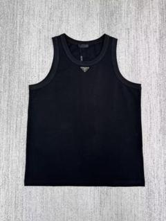 未使用 美品 プラダ キャミソール ノースリーブ カシミヤ100% ブラック 2025年最新】PRADA レディース タンクトップの人気アイテム