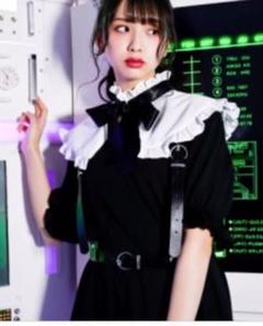 Jamie エーエヌケー ケープカラーカットワンピース
