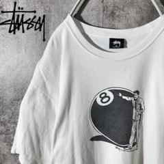 [大人気]　ステューシー　Tシャツ　8ボール　ストックロゴ　プリント◎　存在感◎