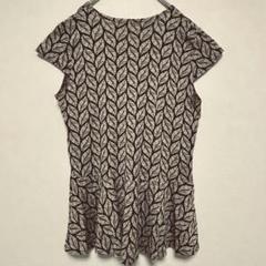 ビアリッツ　ガルボ　葉柄シャツ　ノースリーブワンピース