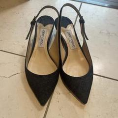JIMMY CHOO デニム ハイヒール 36.5 美品 JIMMY CHOO ABEL ブラックレース ハイヒール 36.5 - メルカリ