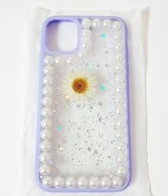 即購入OK❤️iPhone 11 pro/KERZZIL 押し花＆パール ケース