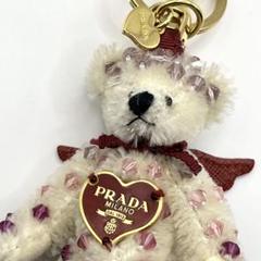 美品✨ PRADA キーリング ベア 黒 ハート型 ロゴプレート ビジュー 人気海外ブランドアイテム｜ファッション通販 キーリング PRADA