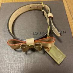 りこまるLOUIS VUITTON リボン付きレザー首輪 りこまる様専用LOUIS VUITTON リボン付きレザー首輪 - メルカリ