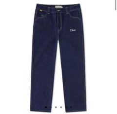 Dime 25ss ブラウン グラデーションバギーデニム 34インチ グラデーション BAGGY-FIT デニムパンツ - ダークブラウン