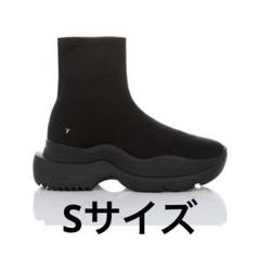 YELLO 黒 ブーツ 厚底　イエロー　tokyo black M YELLO / TOKYO BLACK DOUBLE SNEAKER SHORT BOOTS