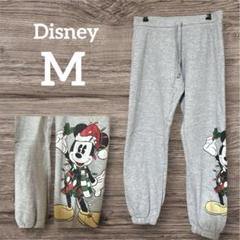 Disney ミッキーマウス スウェットパンツ M グレー　裏起毛　ボトムス
