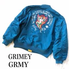 グライミー GRMY ジャケット クレイジーパターン ブルゾン レザー風 L グライミー GRMY ジャケット クレイジーパターン ブルゾン