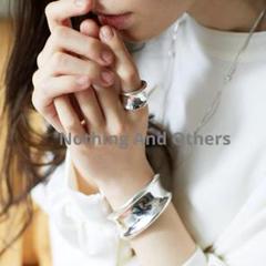 Nothing And Others ボーンバングル シルバー ワイド 新品 ボーンカフバングル ワイドバングル シルバー925 ワイドバングル