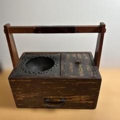 根付　 喫煙具　キセル　桜皮細工　煙草入れ　アンティーク　送料込み 3-08100-70_1.jpg
