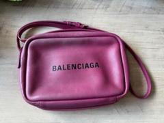 BALENCIAGA ショルダーバッグ カメラバッグ　ピンク　レザー