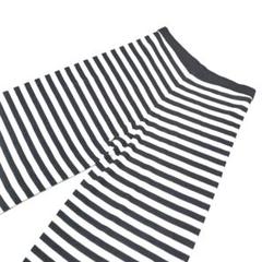 未使用 poushal ポーシャル ボーダー柄 ニット ワイドパンツ