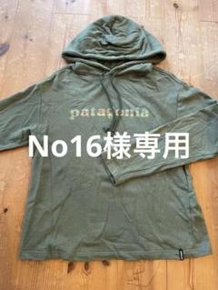 patagonia フード付きパーカー オリーブグリーン - メルカリ