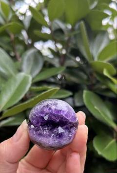 ⭐️大人気❤️アメジスト　笑口❤️台座つき⭐️浄化⭐️