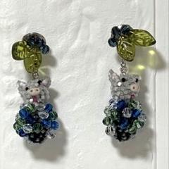 ★【新品】アルベロベロ ビーズモチーフ ピアス ブルー シンプル ぶたさん 2025年最新】Alberobelloの人気アイテム - メルカリ