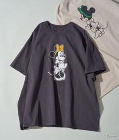【ヴィンテージ古着】ディズニー　ミニー　長袖Tシャツ　レディース Mサイズ レディース 古着 90s Disney Minne ミニーちゃん BIG デザイン