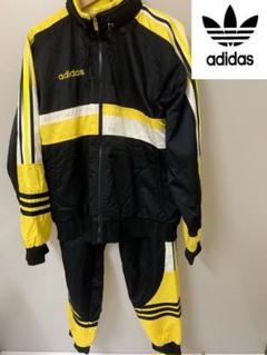 adidas ナイロン BIGサイズ セットアップ 80's イエローカラー