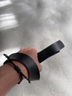 ウエイトトレーニング用黒のレザー