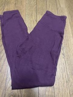 Lululemon パープル ハイウエスト ヨガパンツ4 レギンス L パープル ハイウエスト ヨガ パンツ スリム