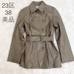 新作商品 新品 ラムレザー ノーカラーコート 通勤 フォーマル 220106 - レザージャケット