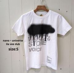 nano・universe × ila vee dub プリントT ホワイト S
