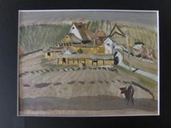 杉本ひろみ、渓谷に群がる鳥と蝶（夢彩シリーズ）、希少画集画、新品高級額・額装付 杉本ひろみ、【富士（夢彩戯曲）】、希少な画集画、新品高級額