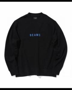 BEAMS /BEAMS ロゴ スウェット　ブラック　L