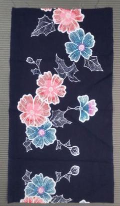 花柄の美しいはぎれ 生地 ハンドメイド素材 36.5x69cm