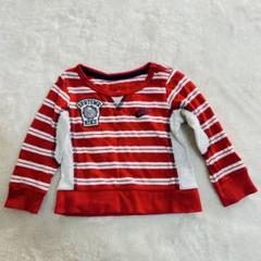 NIKE ナイキ【90】長袖シャツ ストライプ トレーナー 赤/白 可愛い