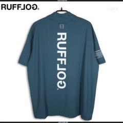 RUFFLOG 24S VERTICAL ロゴモック ネックシャツ グリーン M RUFFLOG 24 VERTICAL ロゴモック ネックシャツ グリーン XL