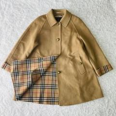 美品ꕥバーバリー フーデットコート ノバチェック 金ボタン レディース M 美品ꕥバーバリー フーデットコート ノバチェック 金ボタン