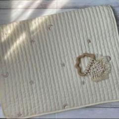 月と星刺繍　おむつ替え防水マット　45×70cm 韓国イブル