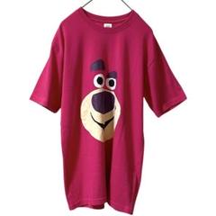 ディズニー　トイストーリー　ロッツォ半袖Tシャツ ピンク　メンズ