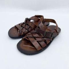 【美品】アルフレッドバニスター　ベルト付メンズミュール　本革レザー　26cm相当 2025年最新】alfredoBANNISTER メンズ サンダルの人気アイテム