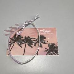 ハンドメイド　ミサンガ　アンクレット　平編み