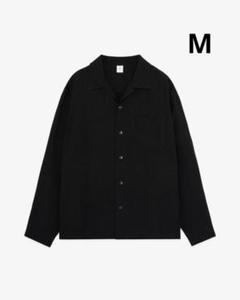 FRONT11201 オープンカラーシャツ Black ドット柄のサムネイル