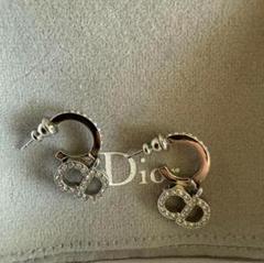 Dior ダブルDロゴ クリスタルピアス　ブラック Christian Dior 【超美品】ディオール CLAIR D LUNE ピアス
