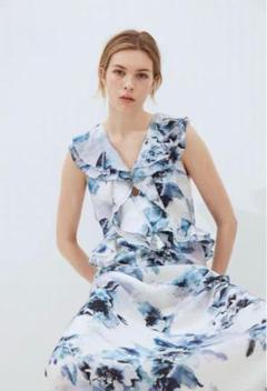 H&M ラッフルトリムワンピース　S
