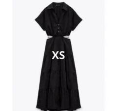 ZARAザラ★オープンショルダーポプリンワンピースドレス ZARAザラ☆オープンショルダーポプリンワンピースドレス☆XS
