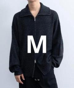 SINSS（シンス）の「Loose silhouette zip knit / ルーズ