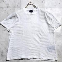 極美品✨XL相当 ジョルジオアルマーニ ニット カットソー カシミヤ 総柄 白