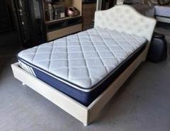 おしゃれフレンチ調セミダブルベッドマットレスセット幅120cm Used/キレイ