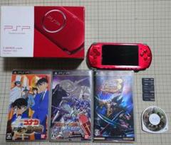 PSP3000 ラディアント レッド メモリースティック3枚付き